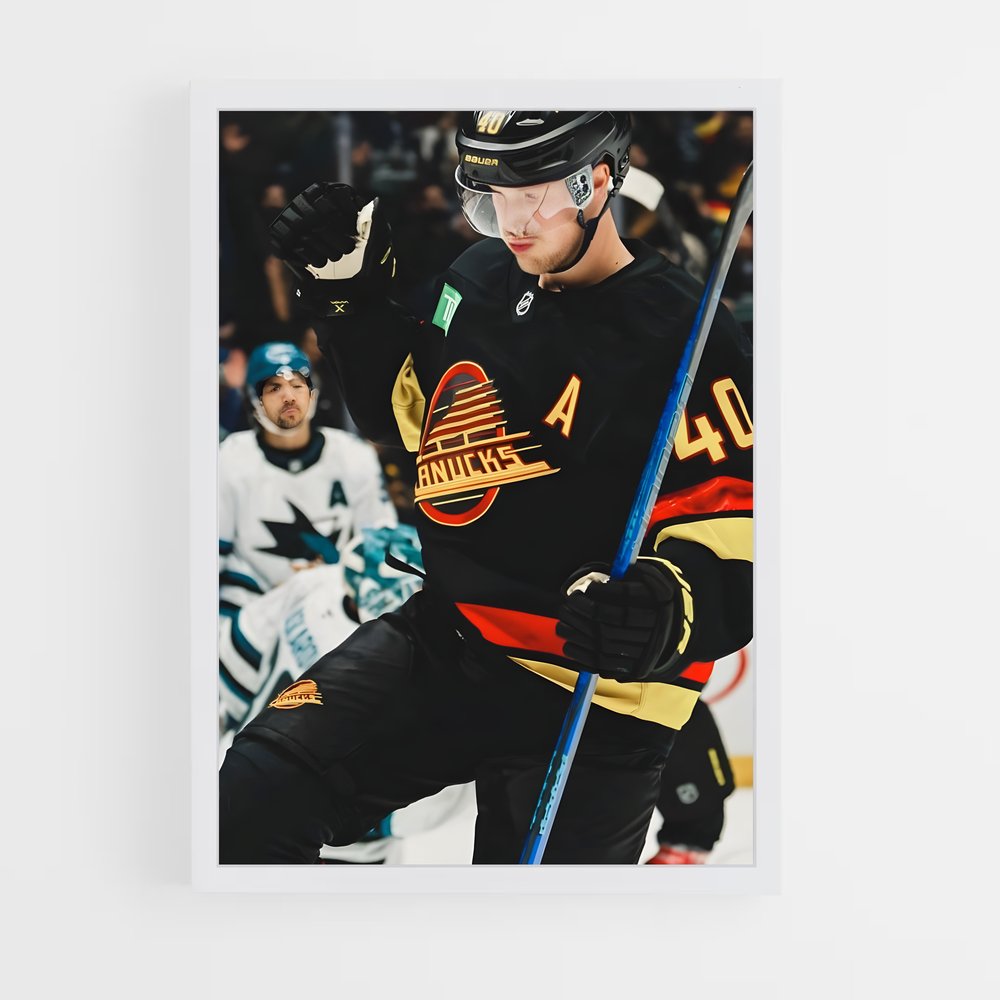 Poster Elias pettersson – affiche Hockey sur glace (vue 3)